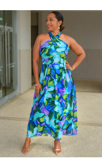 FERIA- Long Printed Dress