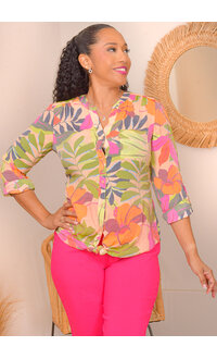 ZAC & RACHEL VARESH- Floral Button Down Top