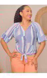 ZAC & RACHEL VOJA- Floral Button Down Top