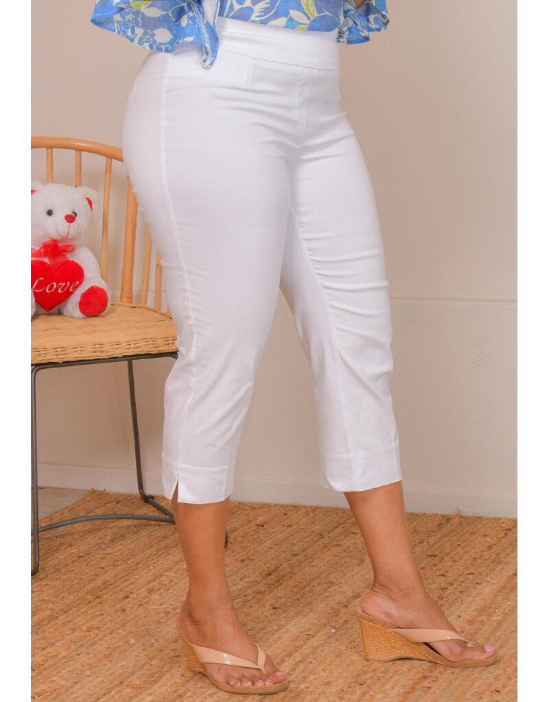 ZAC & RACHEL ZORM- Pull On Capri Pants with Split Hem