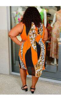 Signature FLAVIA- Plus Size Mock Neck with Tie