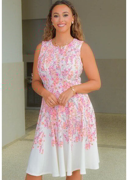 Julia Jordan ROOLA- Armhole Floral Dress with Flare