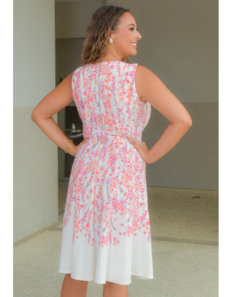 Julia Jordan ROOLA- Armhole Floral Dress with Flare