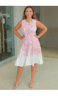 Julia Jordan ROOLA- Armhole Floral Dress with Flare