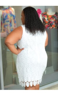 CANNY-Solid Armhole Round Neck Dress