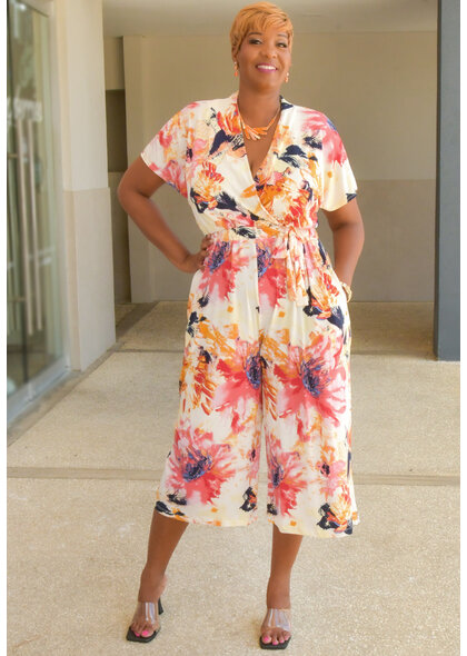 Sandra Darren IMIAH- Printed Jumper with Lap Top