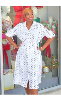 KIMIL- Button Down Dress with Collar