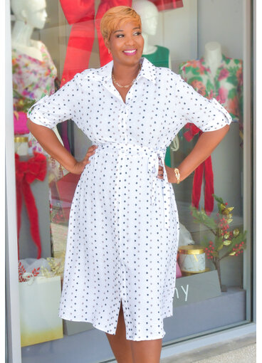 KIMIL- Button Down Dress with Collar