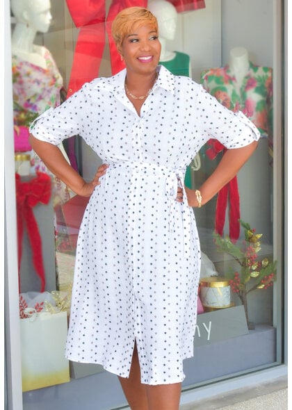 KIMIL- Button Down Dress with Collar