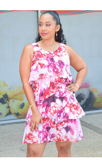 FARLEY- Floral Armhole Shutter Dress