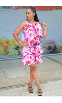 FARLEY- Floral Armhole Shutter Dress