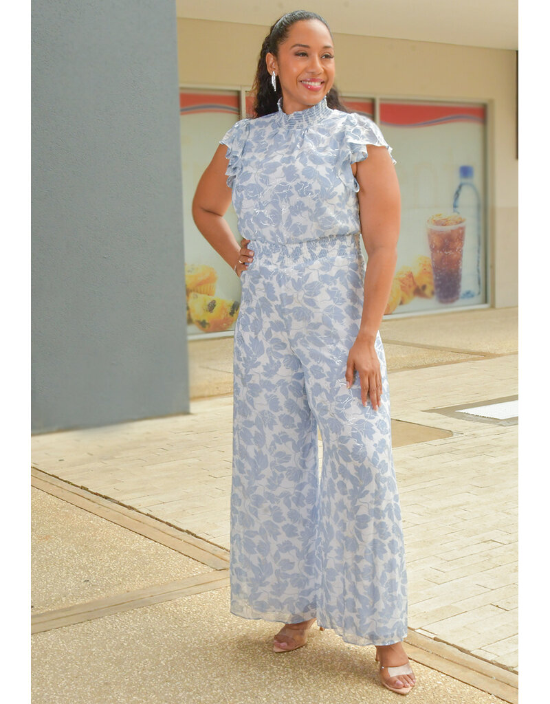 MSK FISAMI- Printed Jumper with Elastic Neck