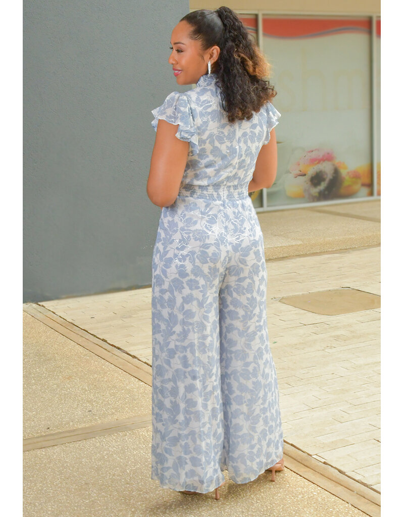 MSK FISAMI- Printed Jumper with Elastic Neck