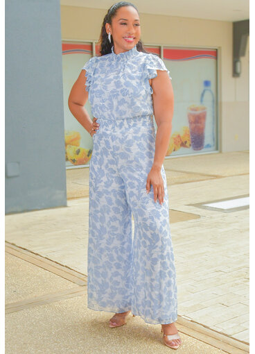 MSK FISAMI- Printed Jumper with Elastic Neck