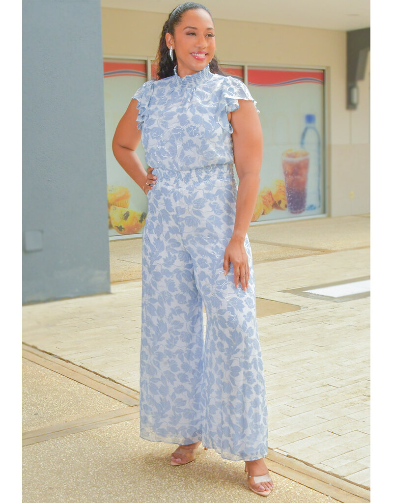 MSK FISAMI- Printed Jumper with Elastic Neck