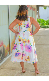 Julia Jordan HANDY- Floral Print One Shoulder Dress