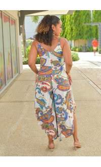 MSK KELLMAN- Printed 3/4 Jumper with Tie