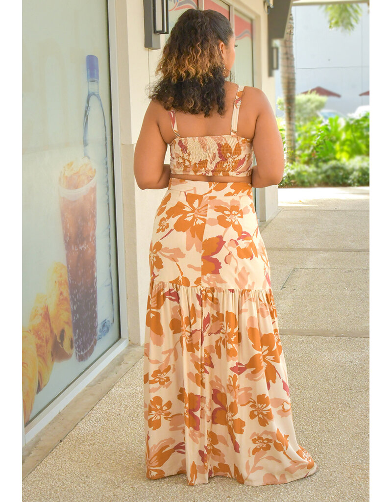 BORAL KEONIP- Printed Two Piece Skirt Suit