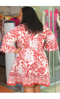 MLLE Gabrielle KEATING- Plus Size 3/4 Sleeve with Split Neck