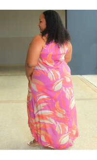 MLLE Gabrielle GIVA- Floral Hi-Neck with Keyhole & Hi-Lo