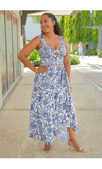 BLESS ME KIMIY - Printed 2 Piece Skirt Suit