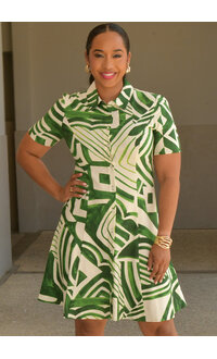 Nana-LON prntd bttn dwn w/cllr & slvs