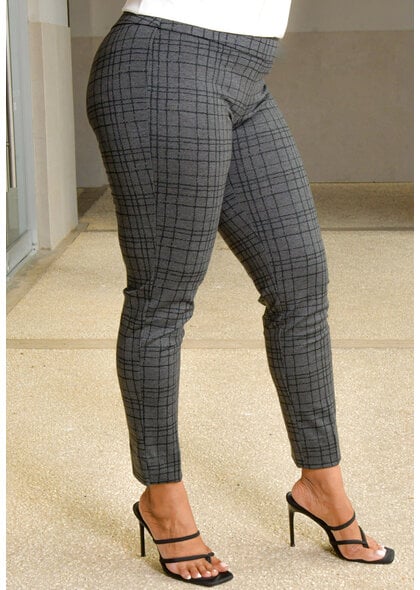 ZAC & RACHEL ZELLY- Checkered Pull On Pants