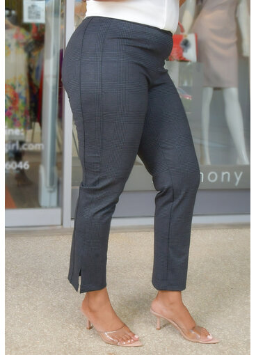 ZAC & RACHEL ZIACY- Plaid Pull-On Pants