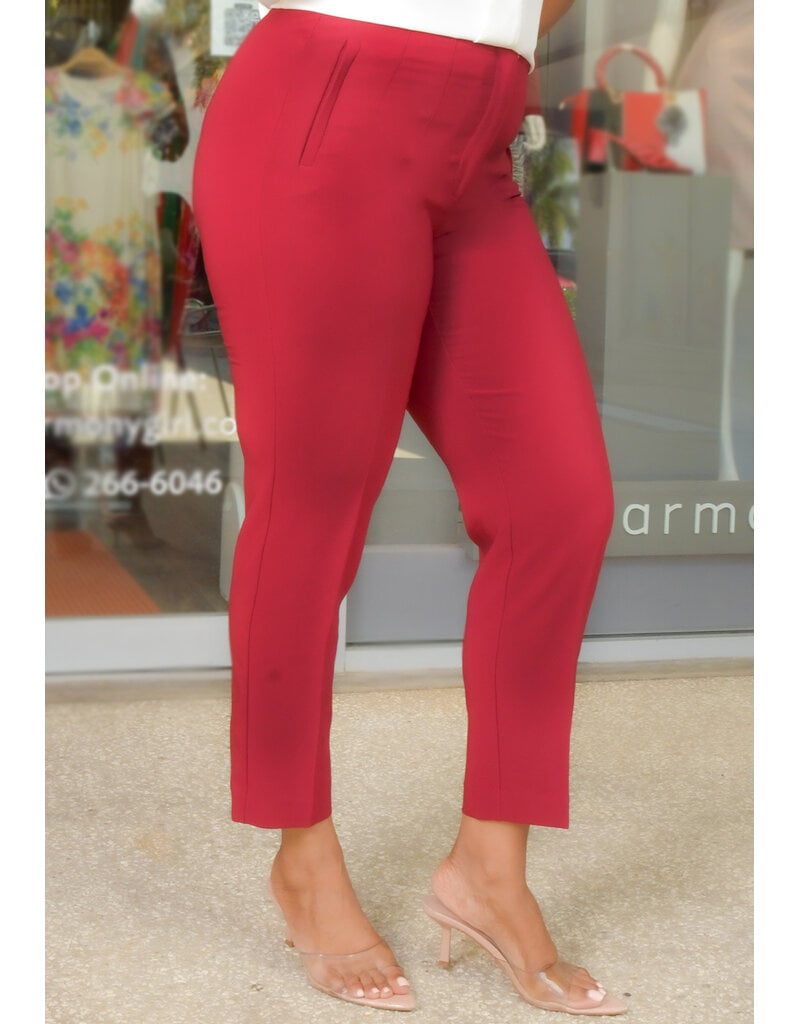 ZAC & RACHEL ZYRA- Solid Pants with Stitch Waist