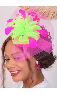 Tow Tone Fascinator with Mini Crown