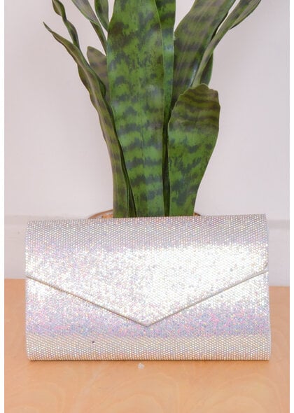 Ur Eternity Rhinestone Envelope Clutch Bag