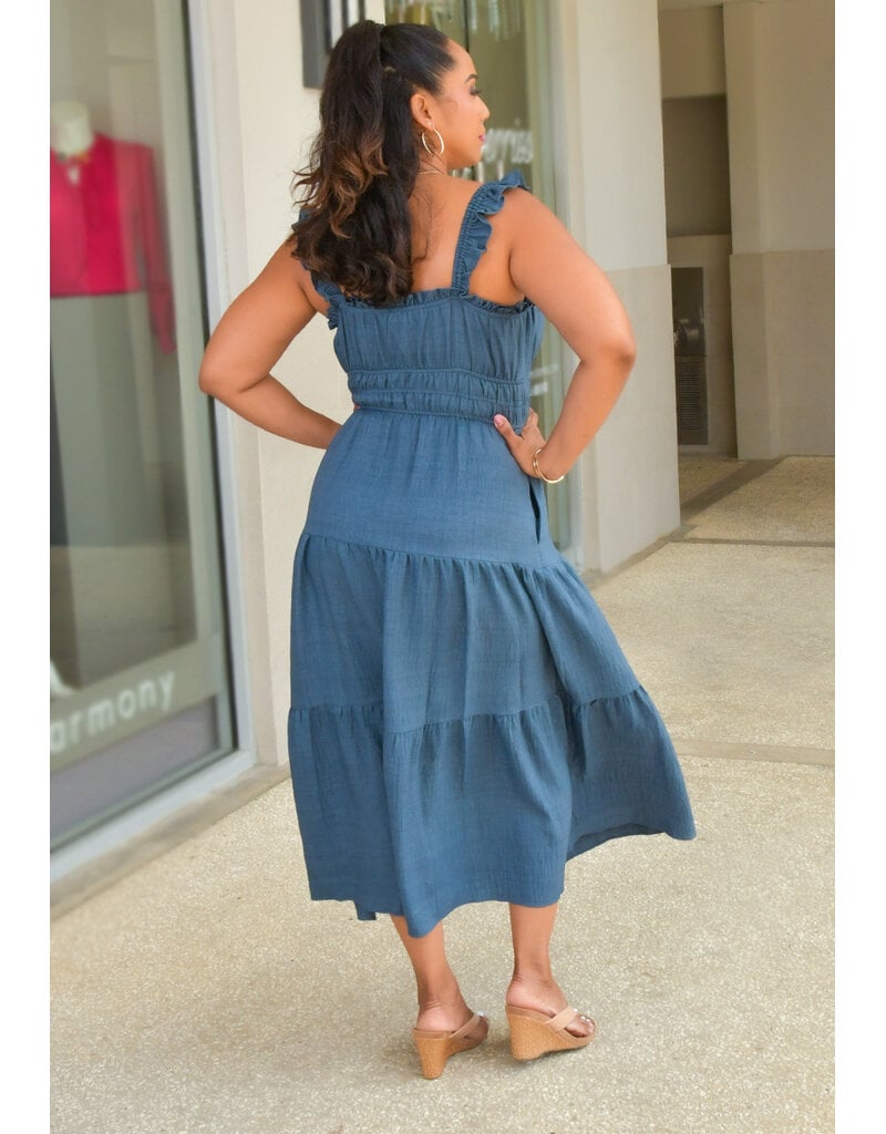 Maison Tara WARREN- Solid Dress with Elastic Straps