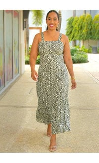 RYOCCO KIPP- Long Printed Dress with Small Straps