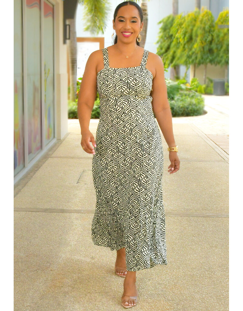 RYOCCO KIPP- Long Printed Dress with Small Straps