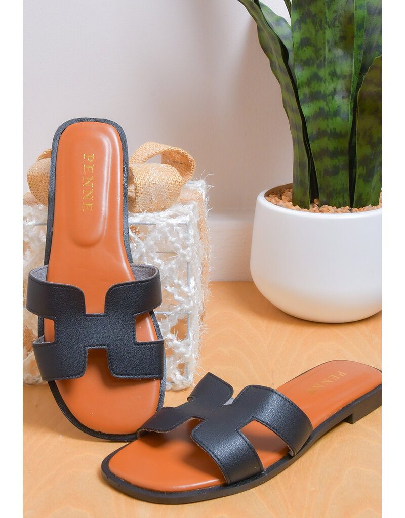 PENNE Hermes Look Slippers