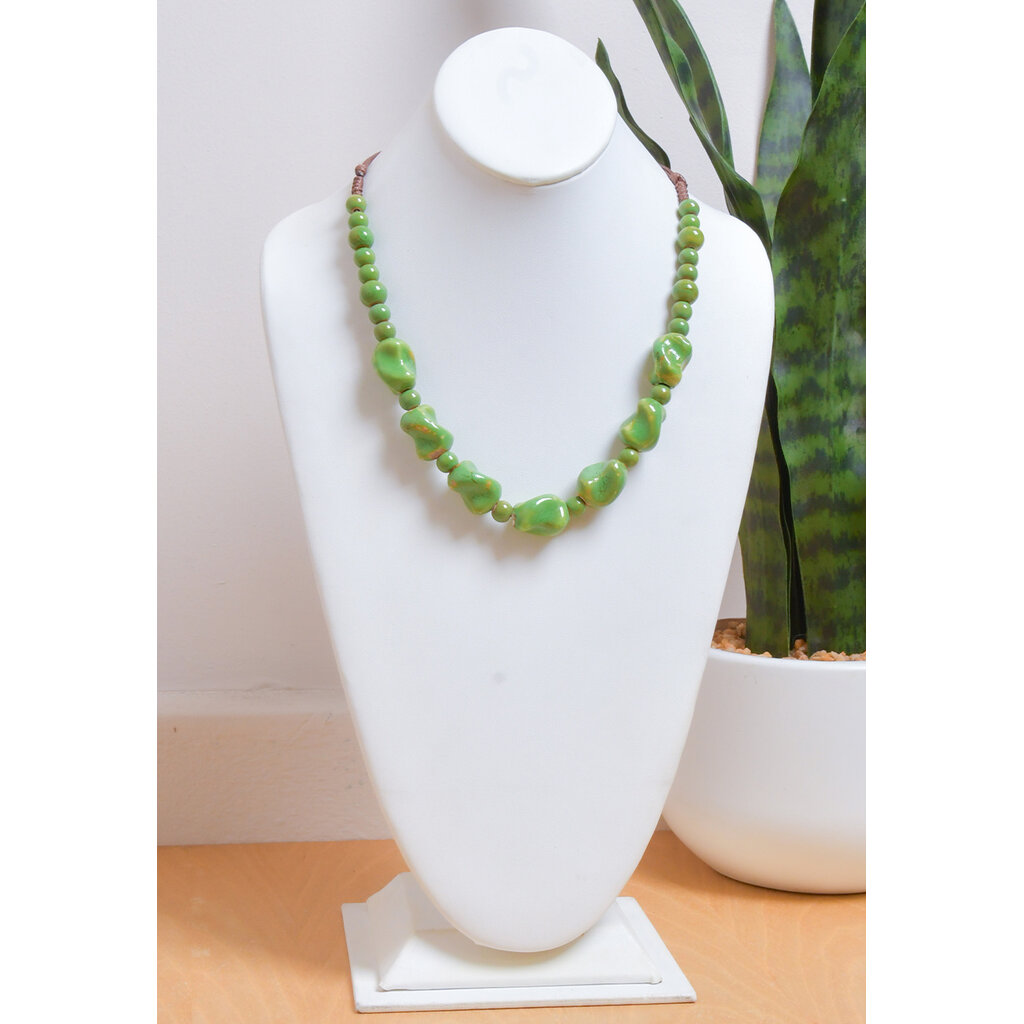 Adjustable Cord Beaded Necklace Set