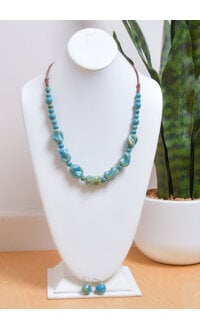 AJ Fashions Adjustable Cord Beaded Necklace Set