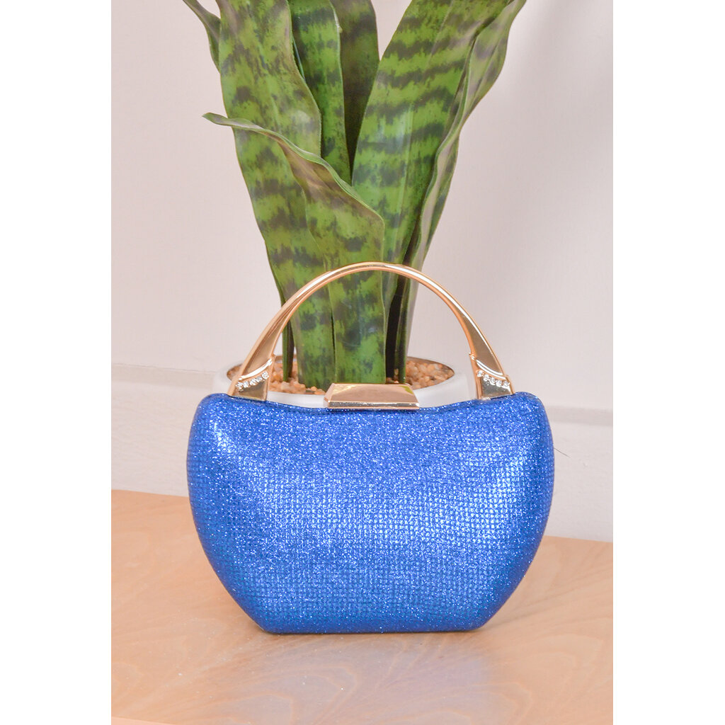 Hard Case Boat Shape Bag with Stones on Handle