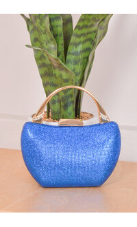 ADORE Hard Case Boat Shape Bag with Stones on Handle