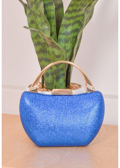 ADORE Hard Case Boat Shape Bag with Stones on Handle