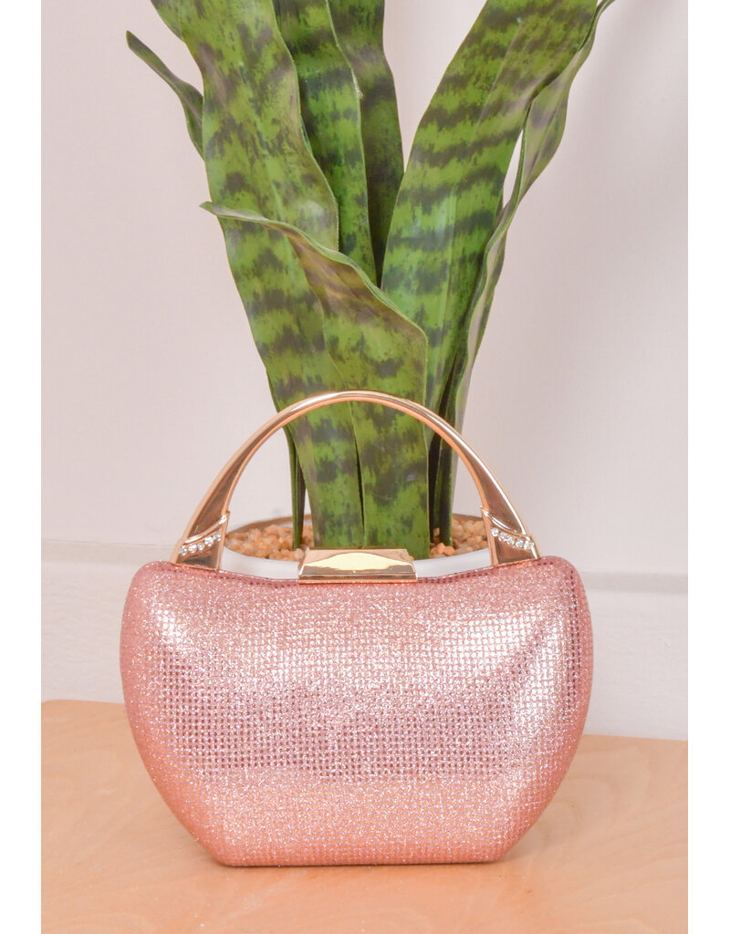 ADORE Hard Case Boat Shape Bag with Stones on Handle