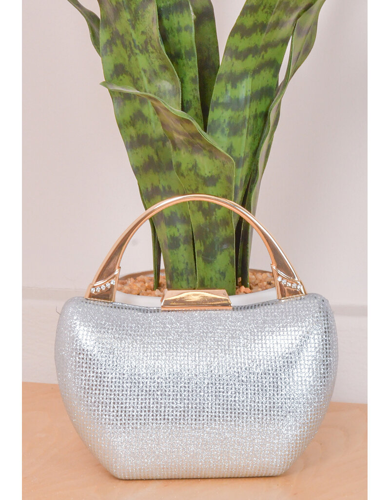 ADORE Hard Case Boat Shape Bag with Stones on Handle