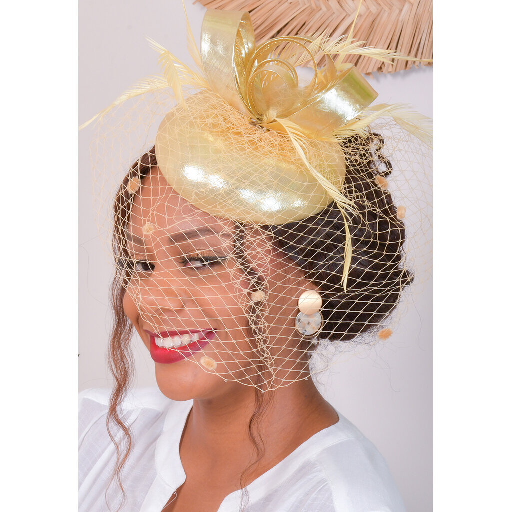 Mini Crown Fascinator with Veil