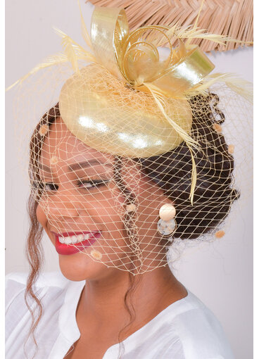 Mini Crown Fascinator with Veil