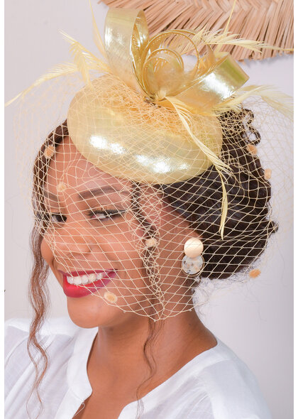 Mini Crown Fascinator with Veil