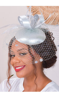 Mini Crown Fascinator with Veil