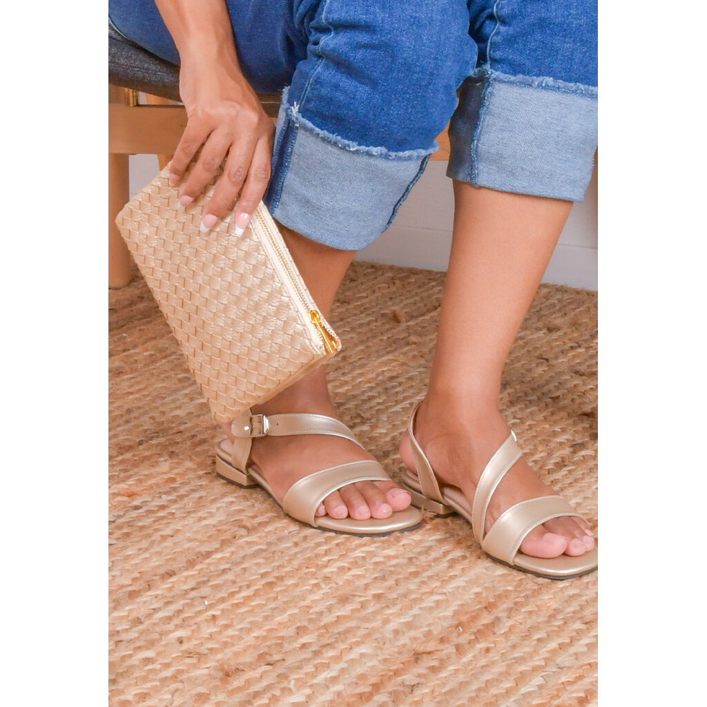 Lap-Over Ankle Strap Sandals