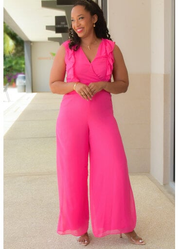 MSK FILITE- Solid Jumper with Elastic Waist