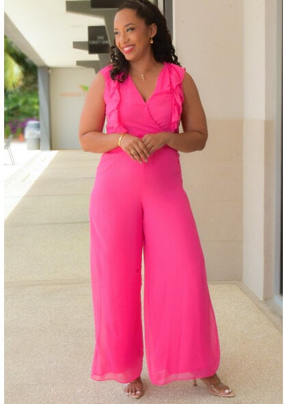 MSK FILITE- Solid Jumper with Elastic Waist