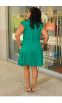 Julia Jordan KALLISTA- Button Down Frill Neck Dress